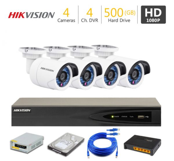 4 HD CCTV Cameras Package (Dahua)