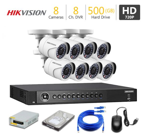 Hikvision-CCTV-camera-price-in-Lahore-Pakistan-8-Analog-CCTV-Cameras-Package-securityexperts.pk