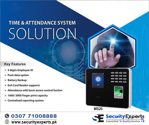 Multi Biometric Attendance Machine ZKTeco-MB20