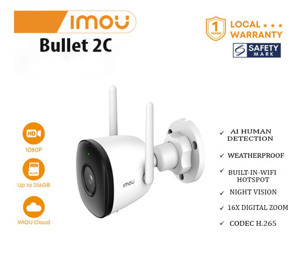 Wifi Security Camera - IMOU Bullet 2C