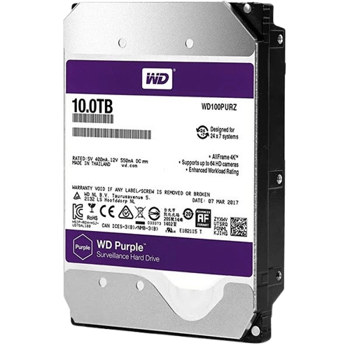 10TB Hard Disk Drive WD Purple Surveillance
