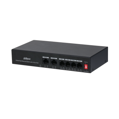 6-Port Fast Ethernet Switch with 4-Port PoE- PFS3006-4ET-36